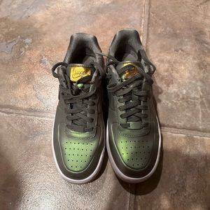 Green Metallic Air Force Ones